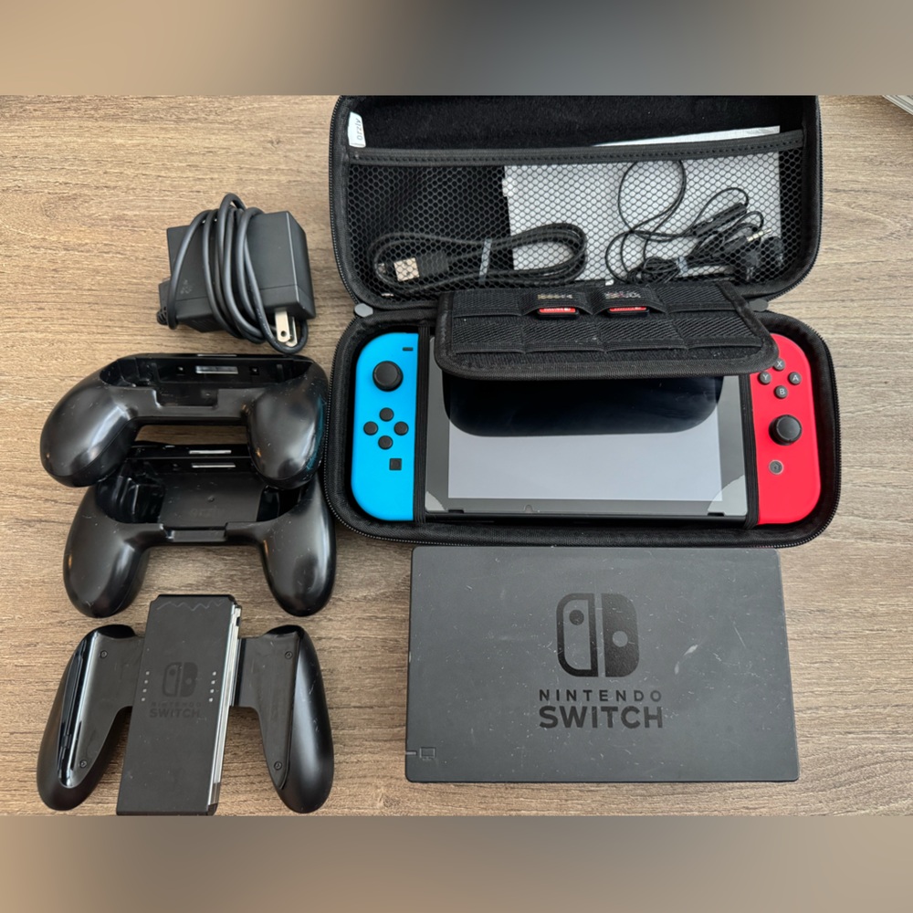 Nintendo Switch + Two Games + Accesories